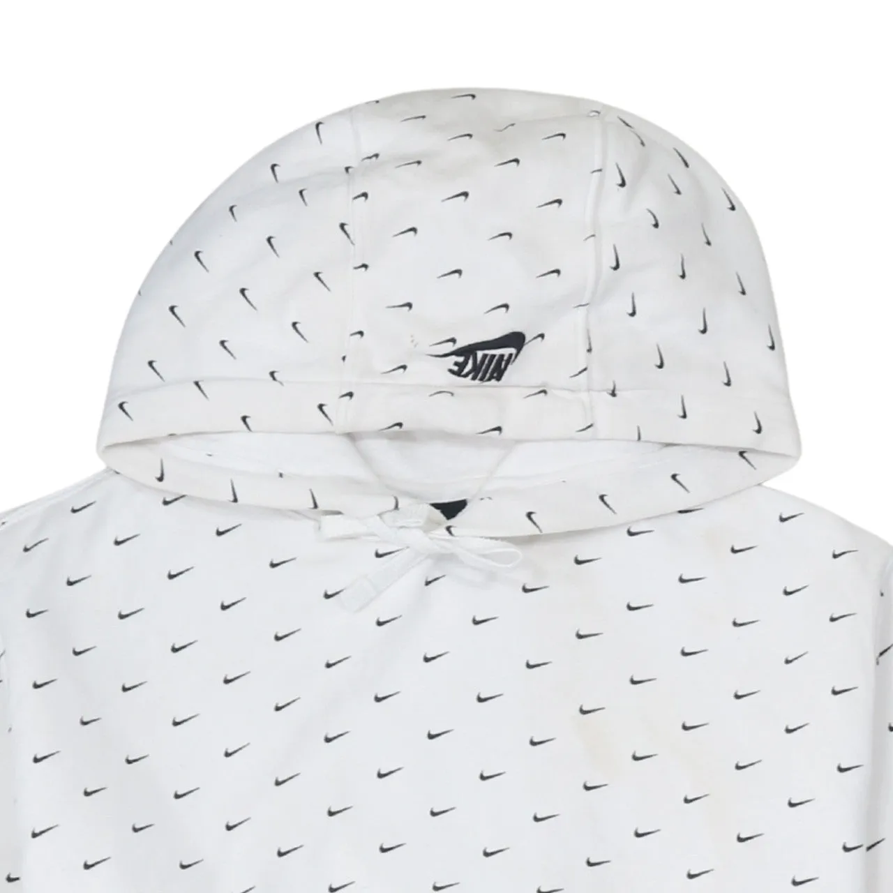 Nike 90's Plain Pullover Hoodie Medium White sold by Vintage Club product image thumbnail 3