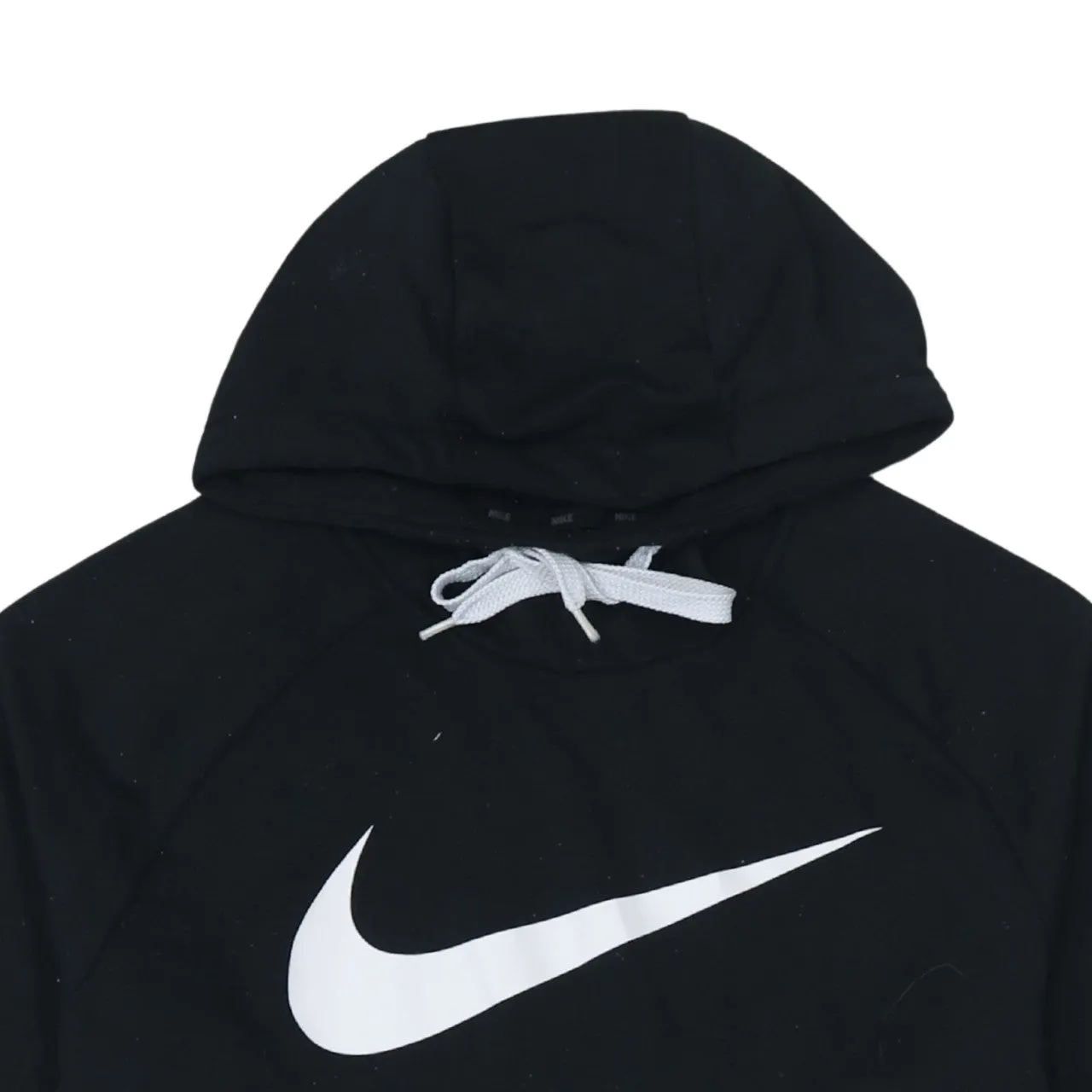 Nike 90's Center Middle Swoosh Pullover Hoodie Large Black sold by Vintage Club product image thumbnail 3