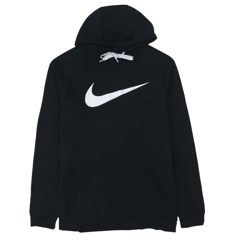 Nike 90's Center Middle Swoosh Pullover Hoodie Large Black sold by Vintage Club