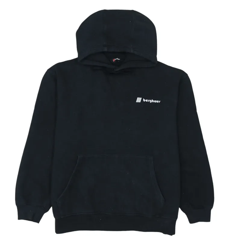 Berghaus 90's Drawstring Pockets Pullover Hoodie XLarge Black sold by Vintage Club
