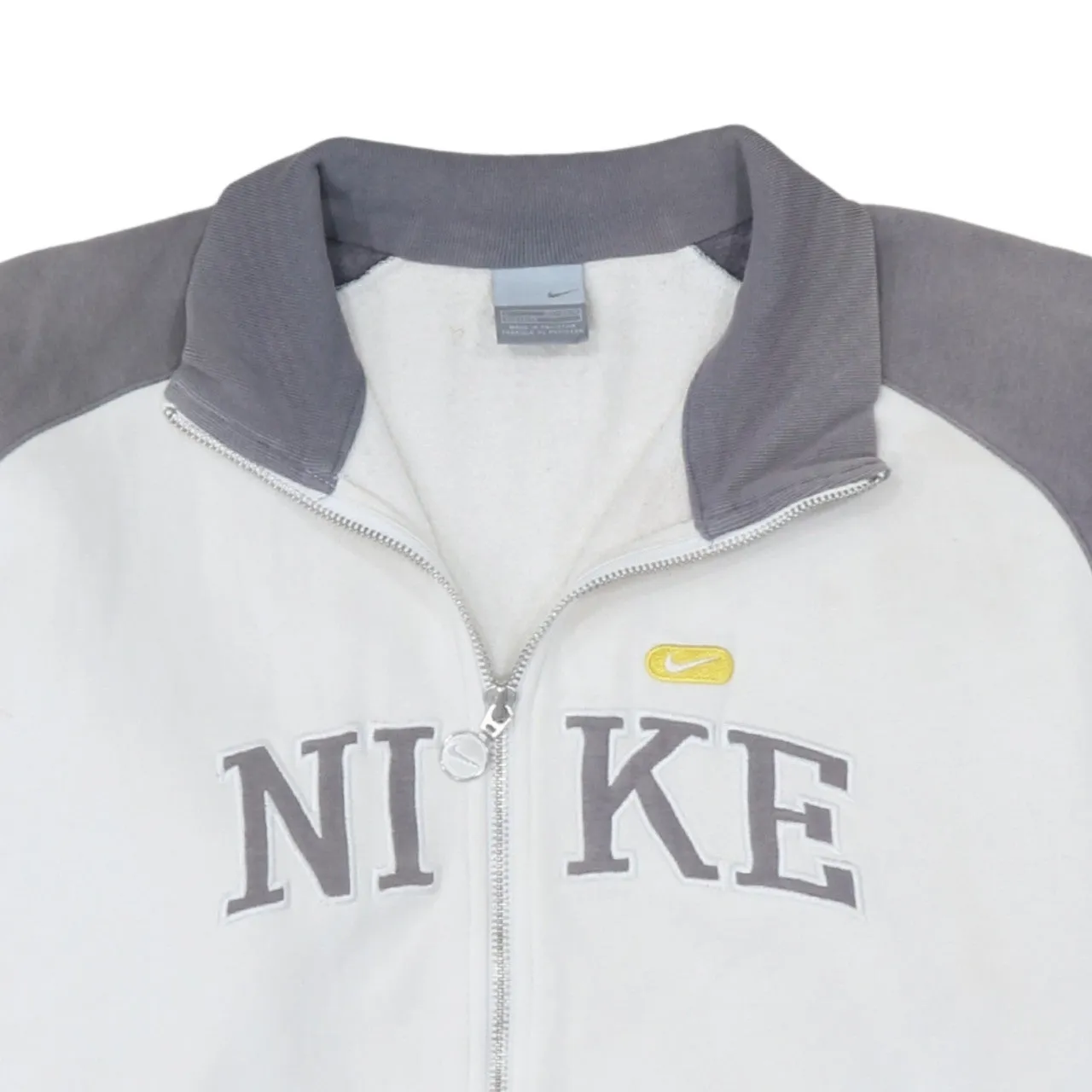 Nike 90's Spellout Full Zip Up Sweatshirt Large White sold by Vintage Club product image thumbnail 3