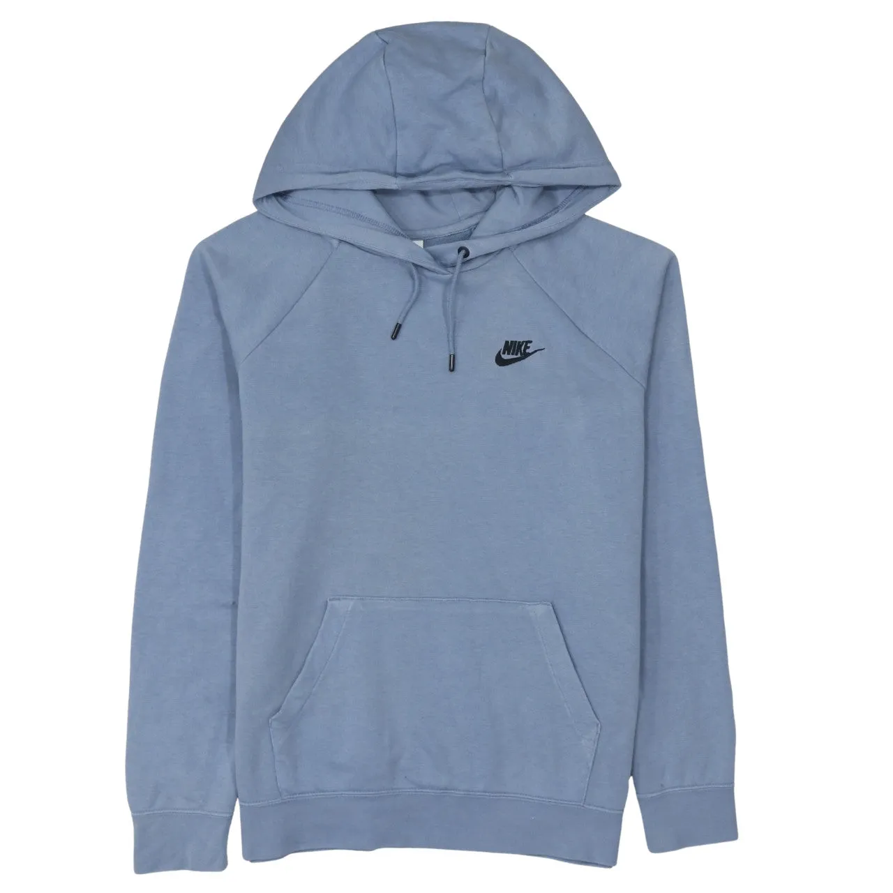 Nike 90's Swoosh Pullover Hoodie Medium Blue sold by Vintage Club