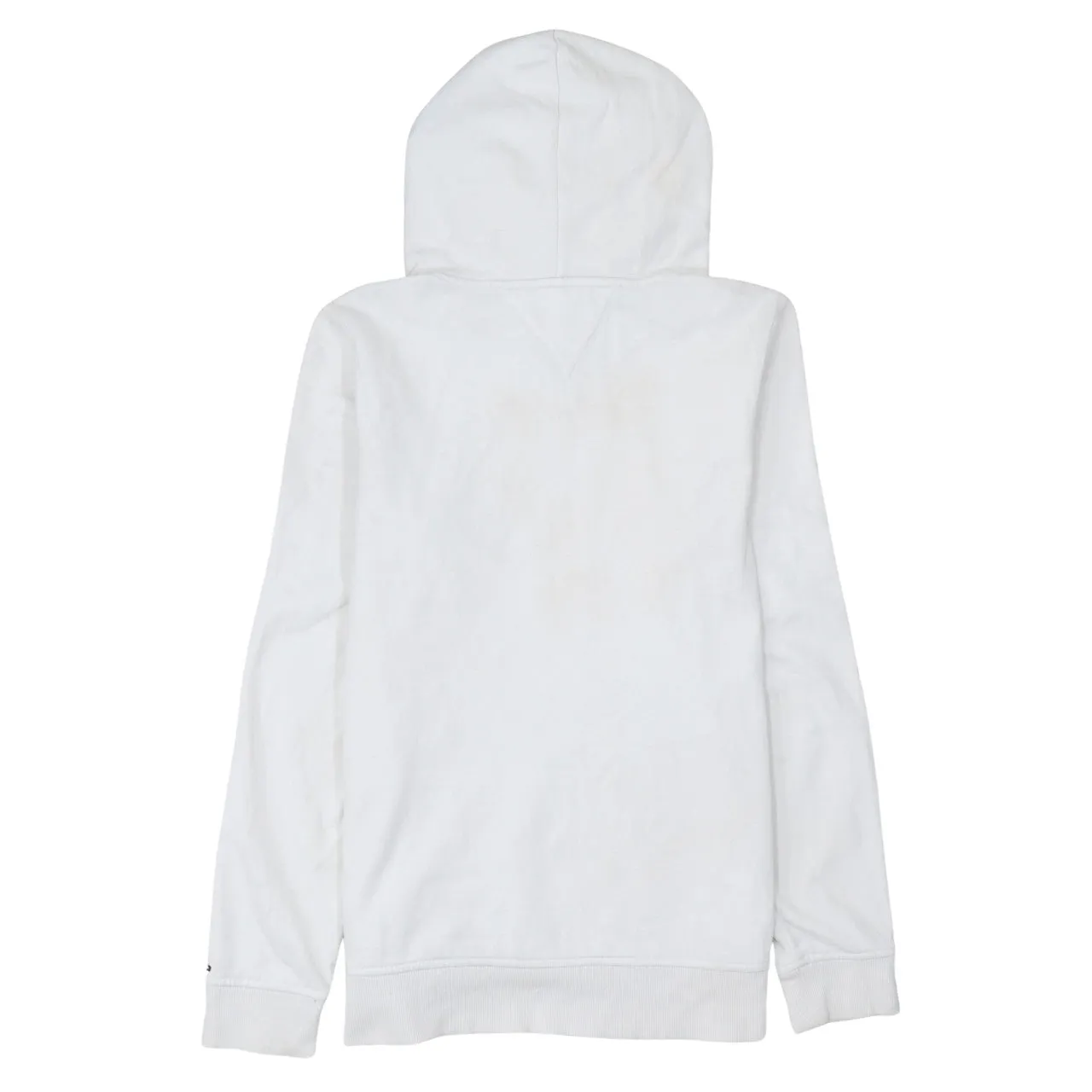 Tommy Hilfiger 90's Spellout Pullover Hoodie Small White sold by Vintage Club product image thumbnail 2