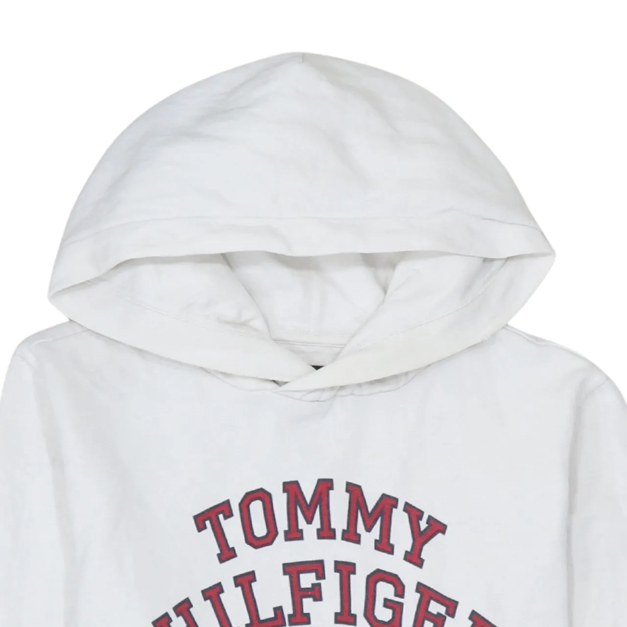 Tommy Hilfiger 90's Spellout Pullover Hoodie Small White sold by Vintage Club product image thumbnail 3