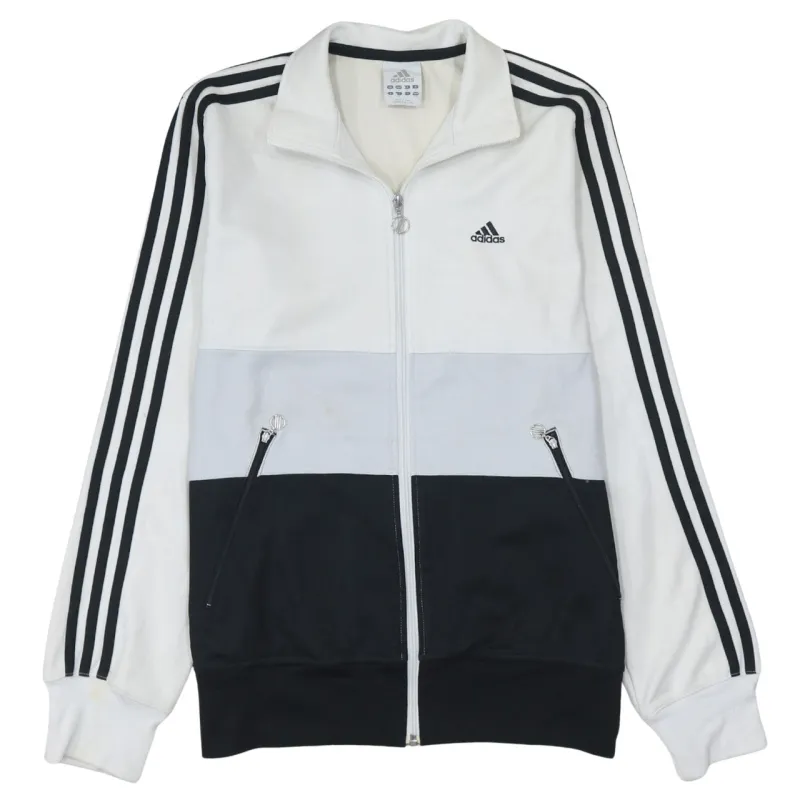 Adidas 90's Striped Sleeve Full Zip Up Sweatshirt Medium Black sold by Vintage Club