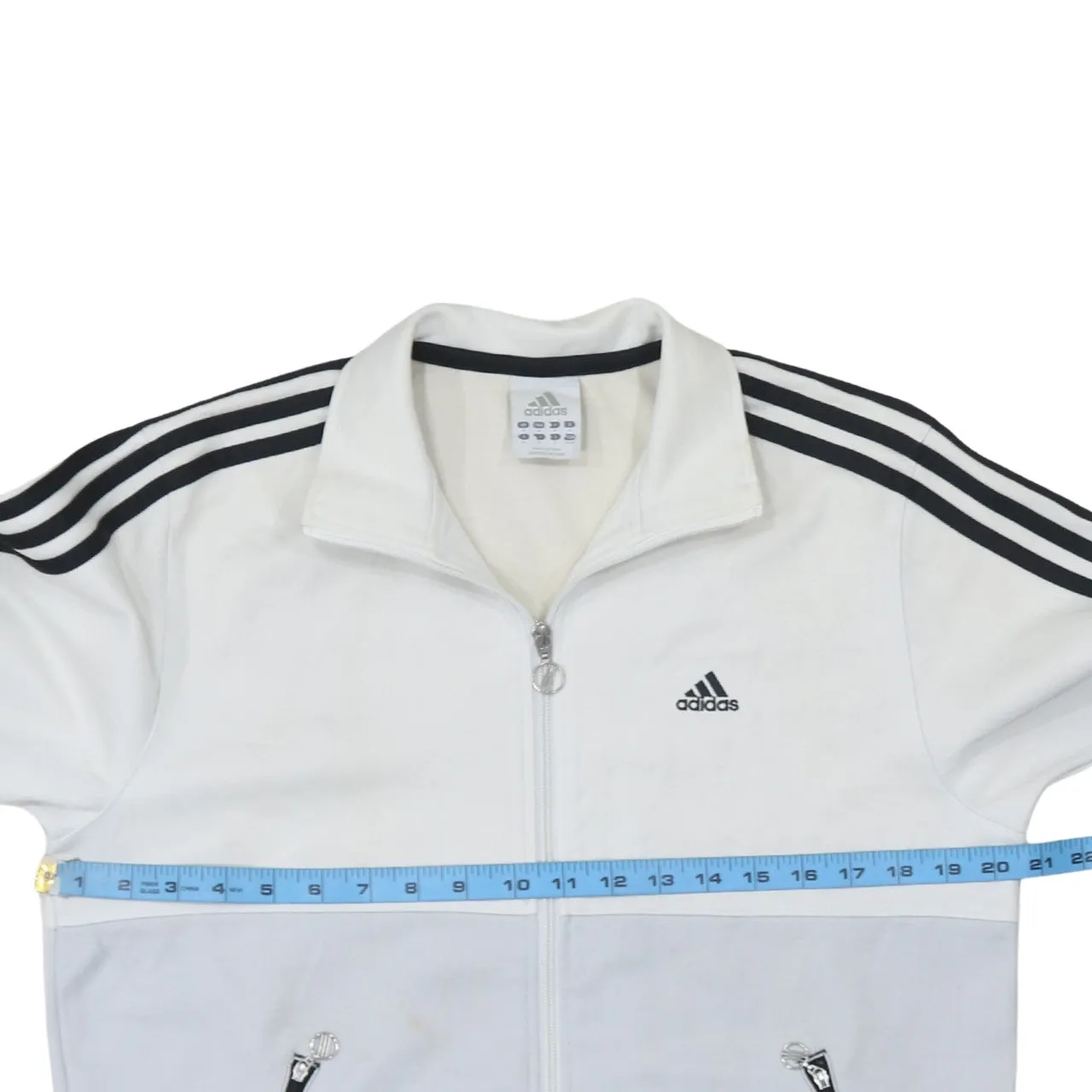 Adidas 90's Striped Sleeve Full Zip Up Sweatshirt Medium Black sold by Vintage Club product image thumbnail 5