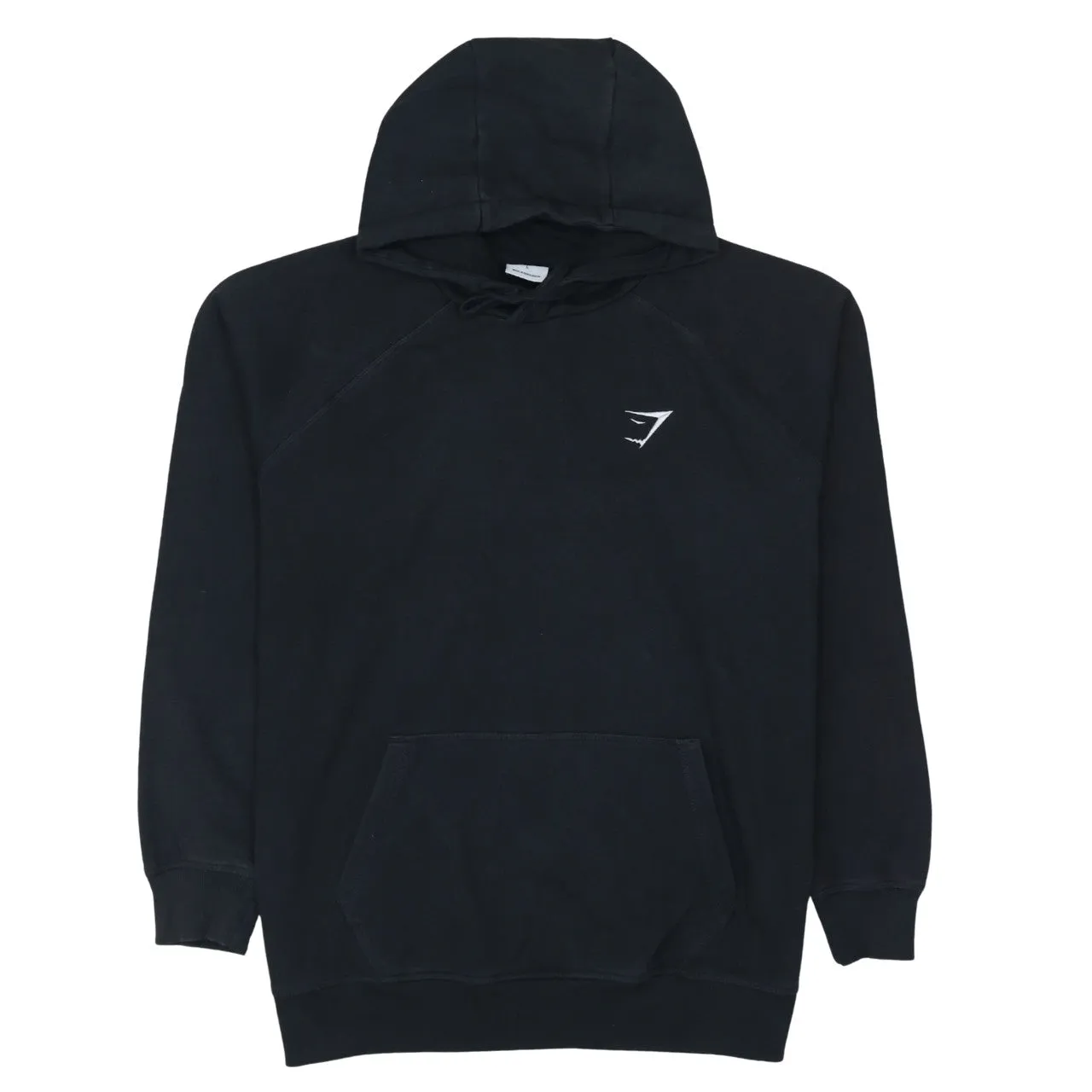 Gym Shark 90's Drawstring Pockets Pullover Hoodie Large Black sold by Vintage Club