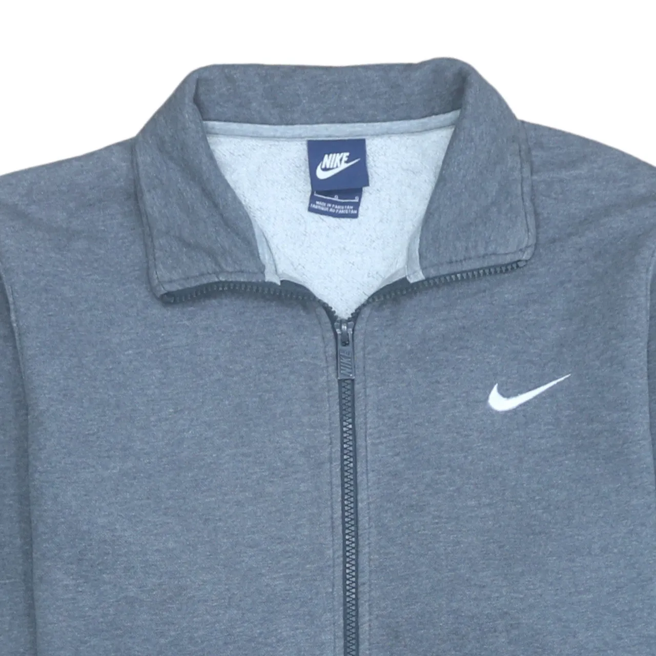 Nike 90's Swoosh Full Zip Up Sweatshirt Large Grey sold by Vintage Club product image thumbnail 3