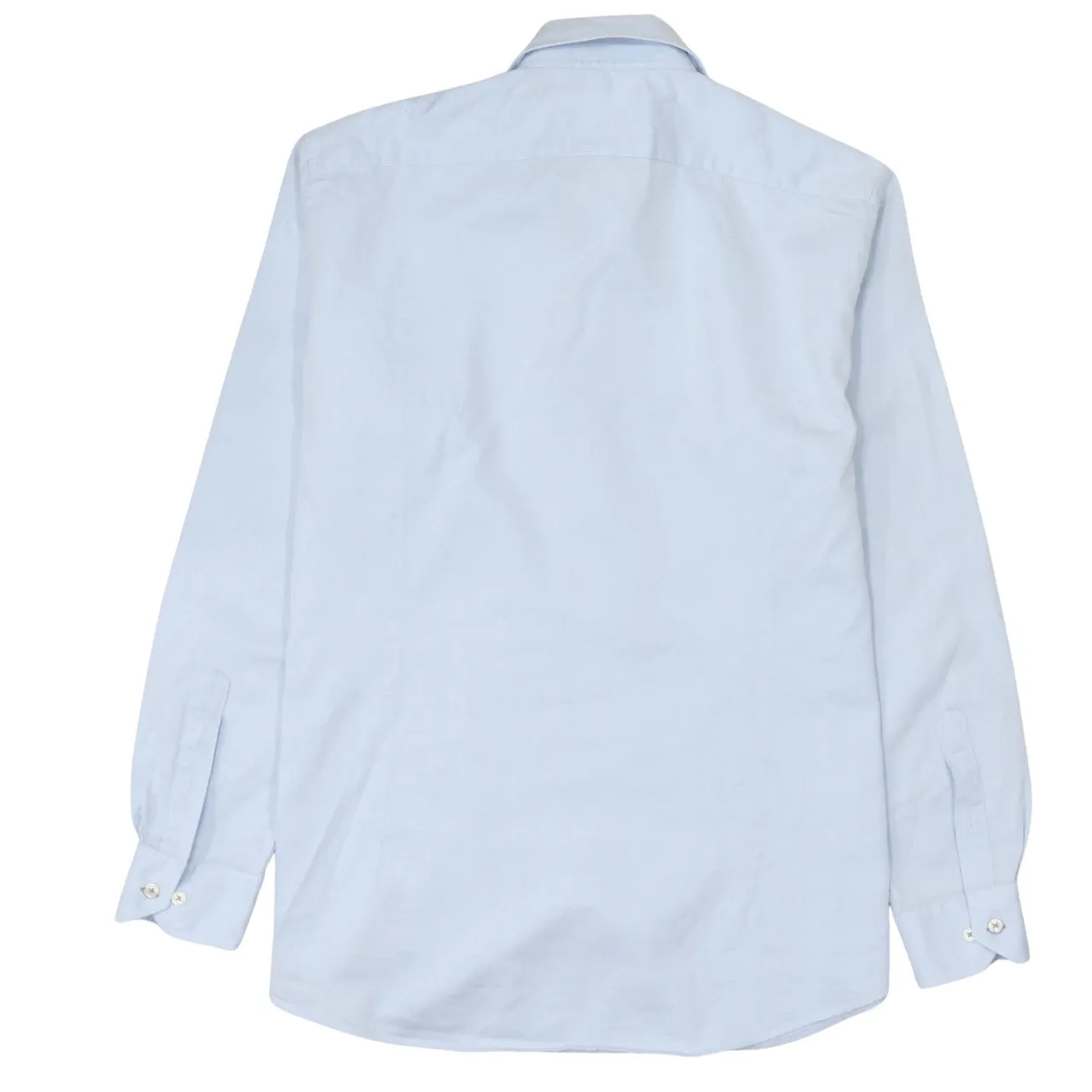 Lacoste 90's Long Sleeve Button Up Shirt Medium Blue sold by Vintage Club product image thumbnail 2