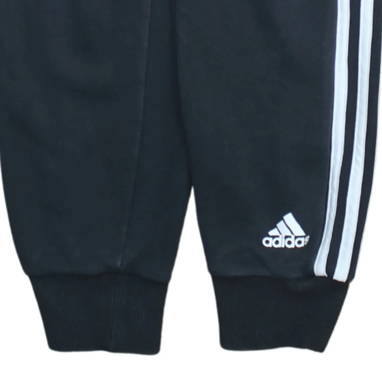 Adidas 90's 3 Stripes Casual Joggers / Sweatpants Small Black sold by Vintage Club product image thumbnail 4