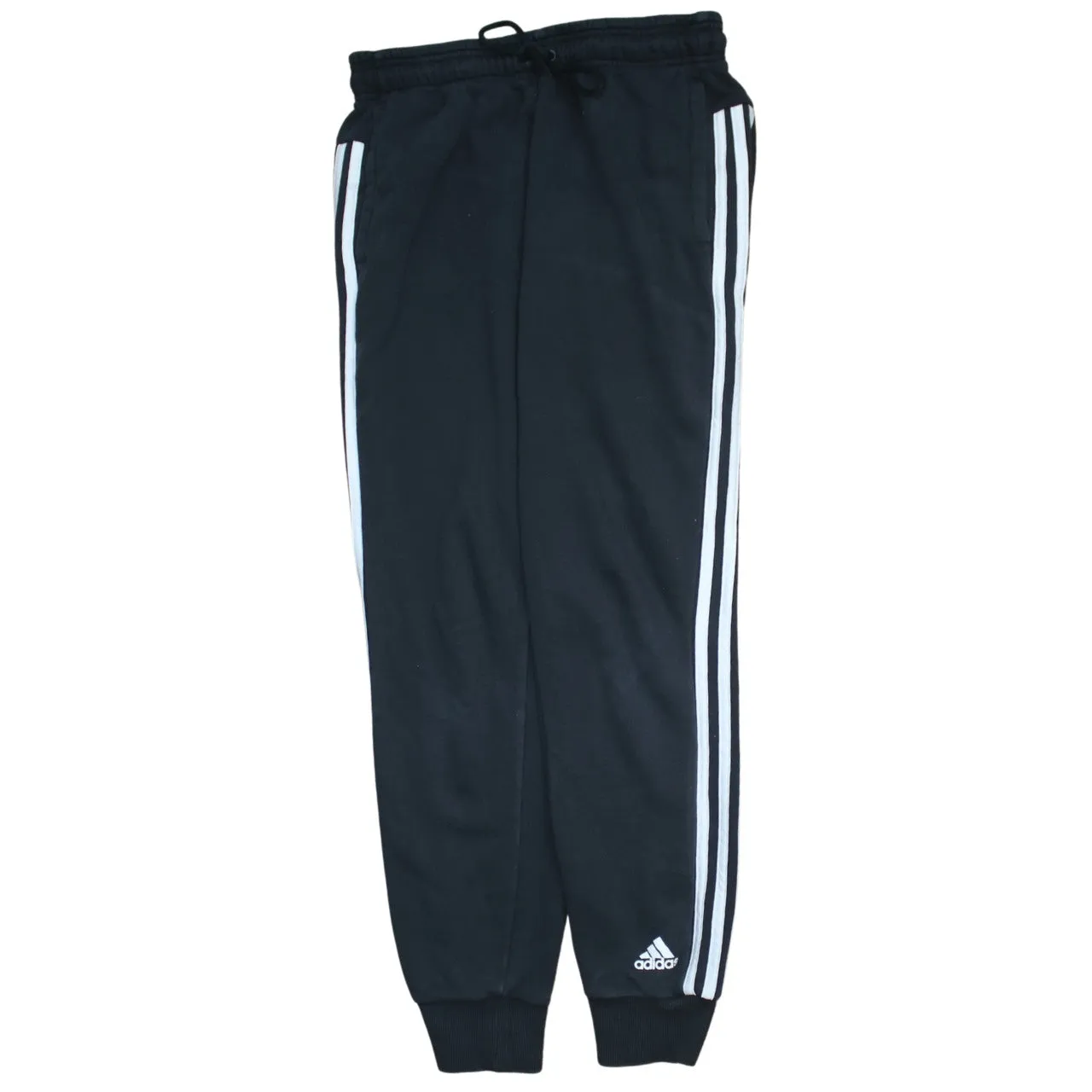 Adidas 90's 3 Stripes Casual Joggers / Sweatpants Small Black sold by Vintage Club