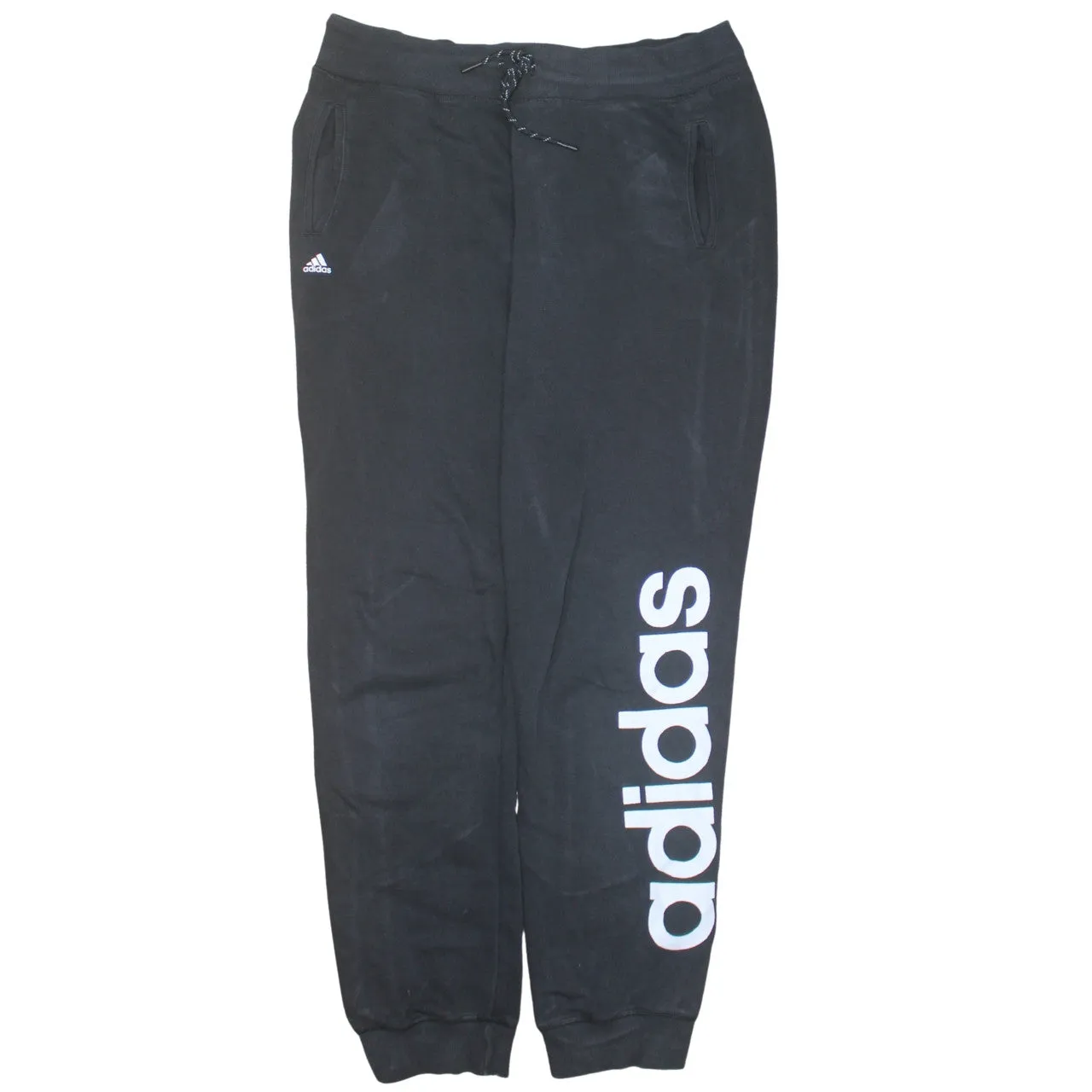 Adidas 90's Rib Cuff Casual Joggers / Sweatpants Large Black sold by Vintage Club