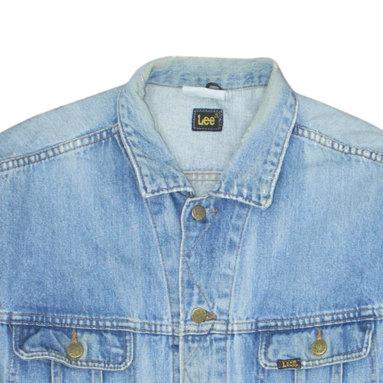 Lee 90's Plain Button Up Denim Jacket Medium Blue sold by Vintage Club product image thumbnail 3