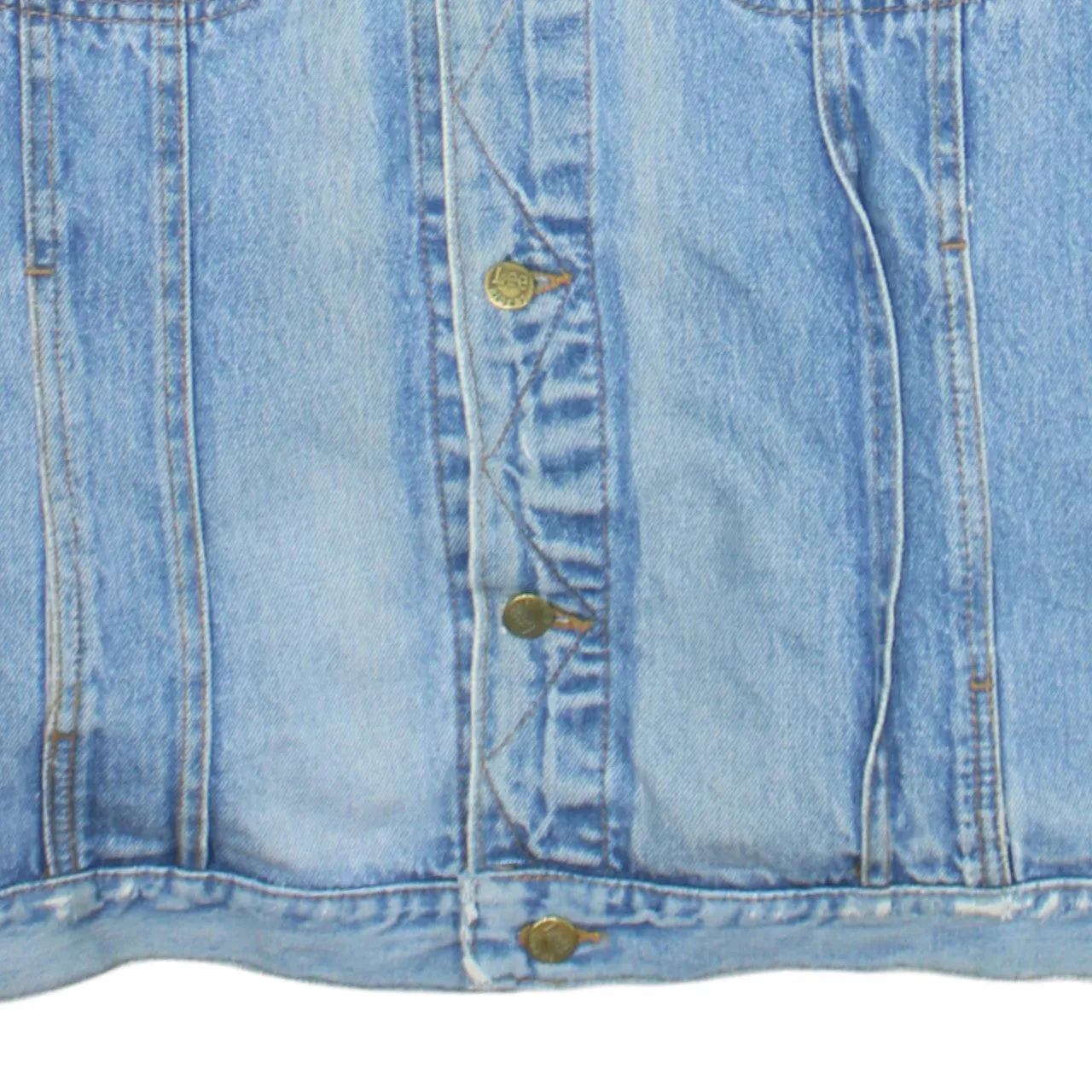 Lee 90's Plain Button Up Denim Jacket Medium Blue sold by Vintage Club product image thumbnail 4
