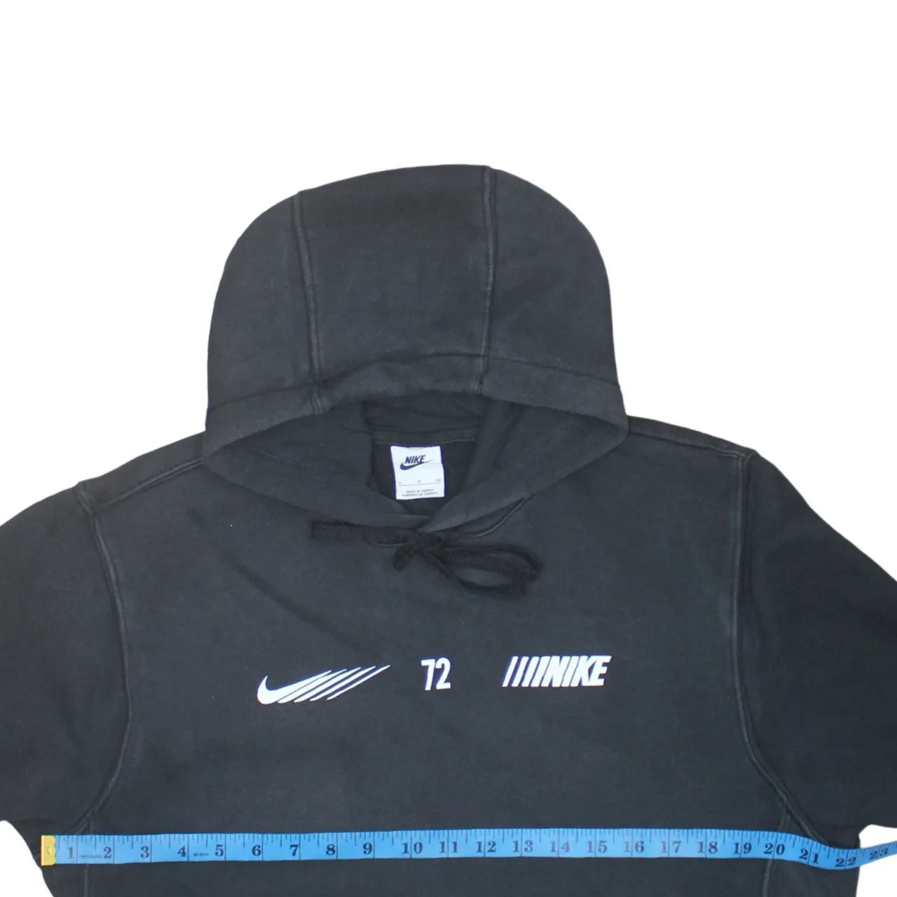 Nike 90's Swoosh Pullover Hoodie Small Black sold by Vintage Club product image thumbnail 5