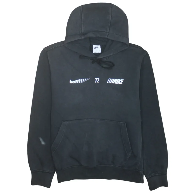 Nike 90's Swoosh Pullover Hoodie Small Black sold by Vintage Club