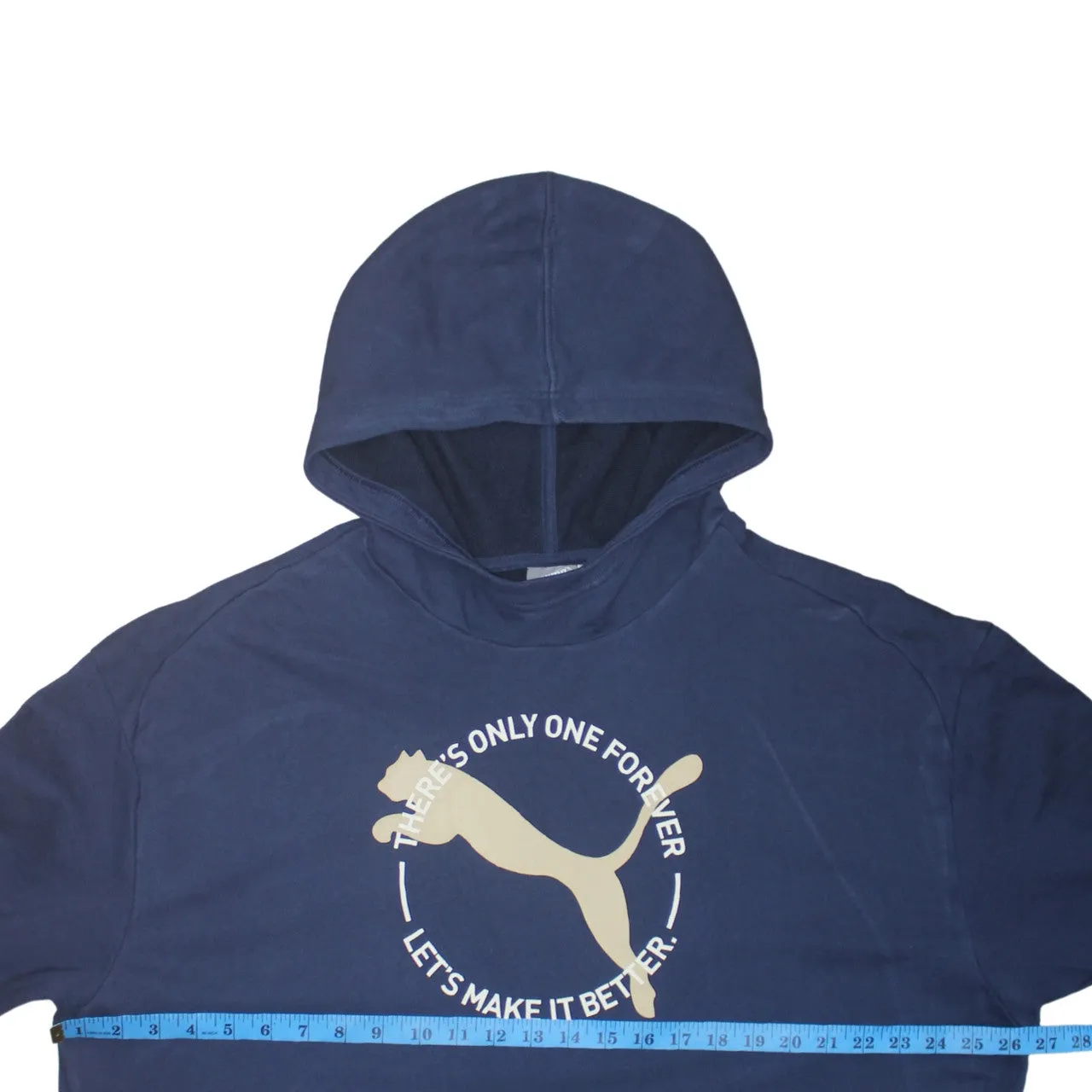 Puma 90's Spellout Pullover Hoodie XXLarge (2XL) Navy Blue sold by Vintage Club product image thumbnail 5