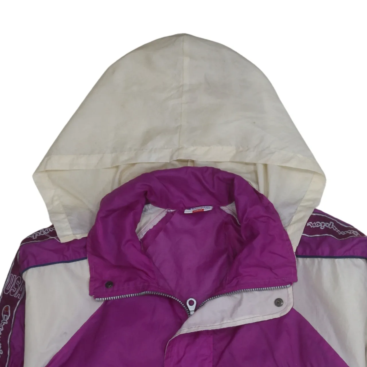 Champion 90's Hooded Full Zip Up Windbreaker Medium Purple sold by Vintage Club product image thumbnail 3