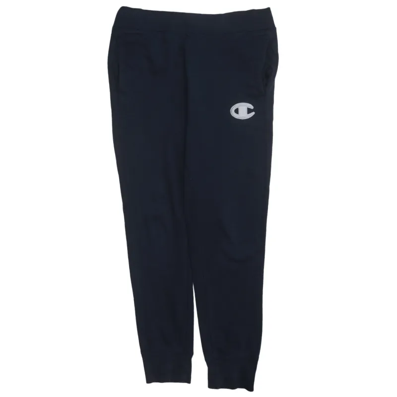 Champion 90's Rib Cuff Casual Joggers / Sweatpants Medium Navy Blue made by Champion
