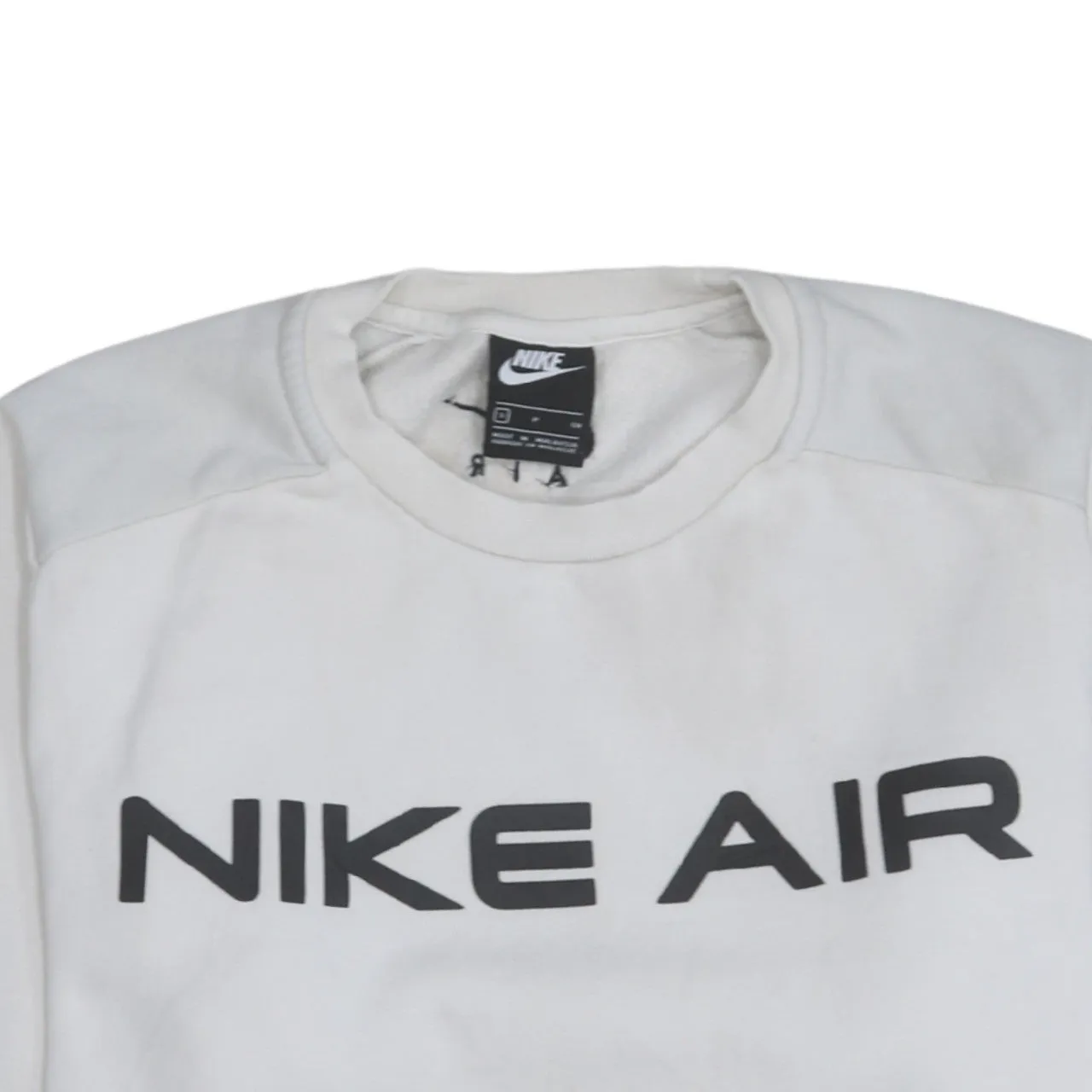 Nike 90's Spellout Crew Neck Sweatshirt Small Beige Cream sold by Vintage Club product image thumbnail 3