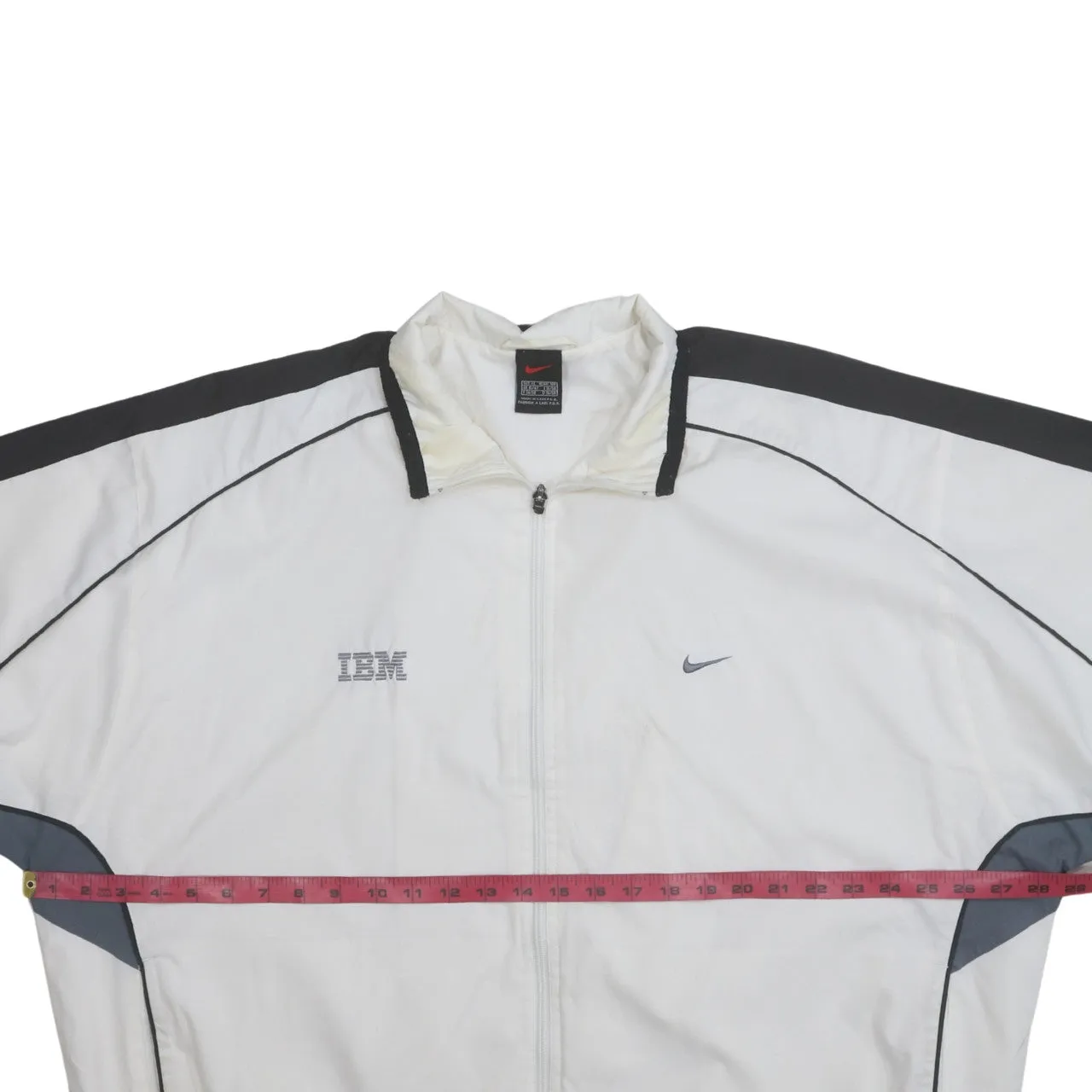 Nike 90's Swoosh Full Zip Up Windbreaker XLarge White sold by Vintage Club product image thumbnail 5