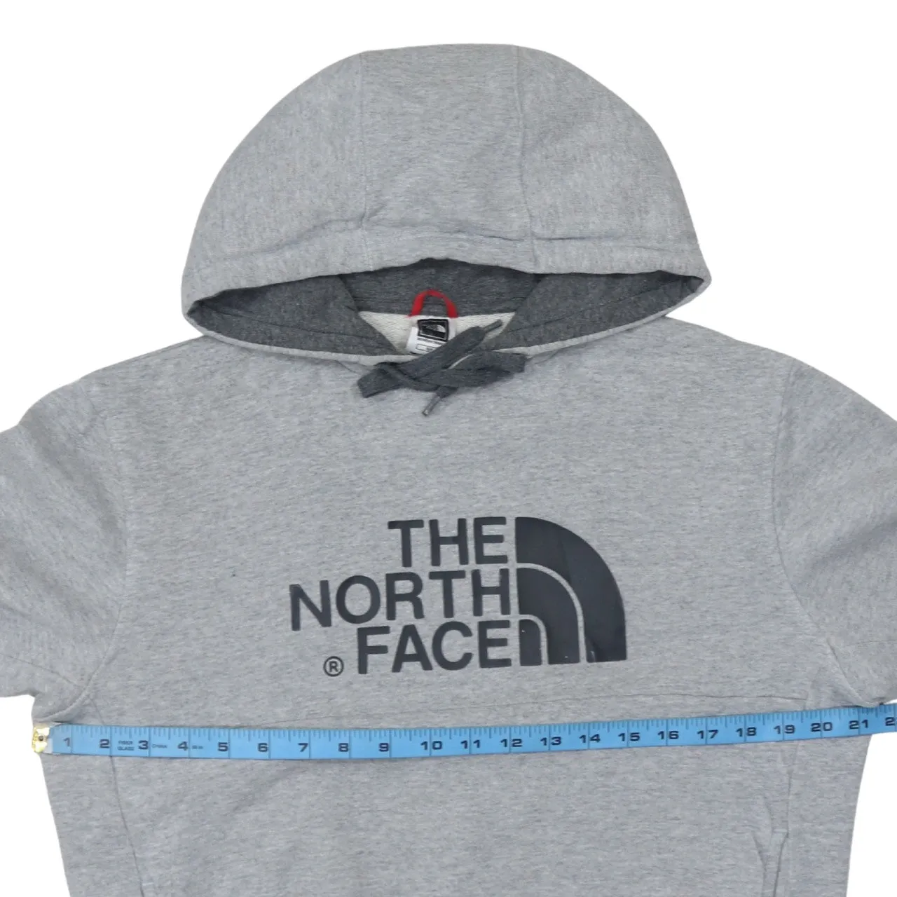 The North Face 90's Spellout Pullover Hoodie Small Grey sold by Vintage Club product image thumbnail 5