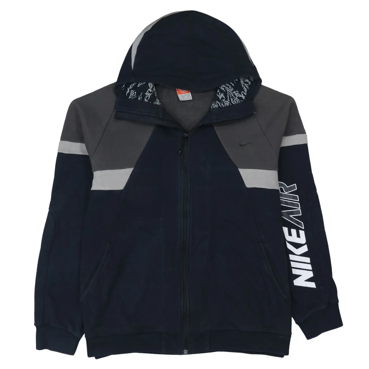 Nike 90's Swoosh Full Zip Up Hoodie XXLarge (2XL) Black sold by Vintage Club