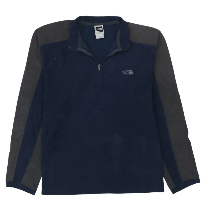 The North Face 90's Hiking Warm Quarter Zip Fleece Jumper Small Navy Blue sold by Vintage Club