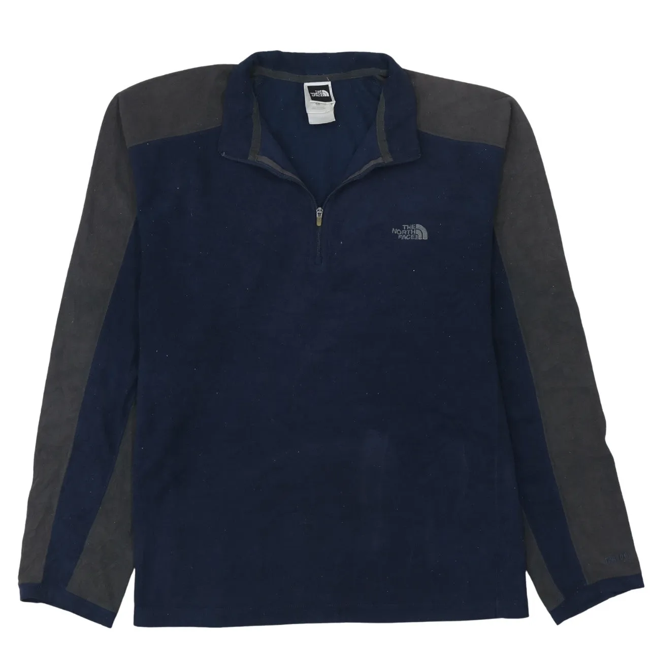 The North Face 90's Hiking Warm Quarter Zip Fleece Jumper Small Navy Blue sold by Vintage Club