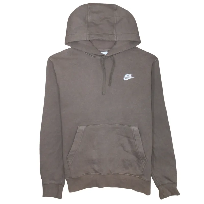 Nike 90's Swoosh Pullover Hoodie Medium Brown sold by Vintage Club
