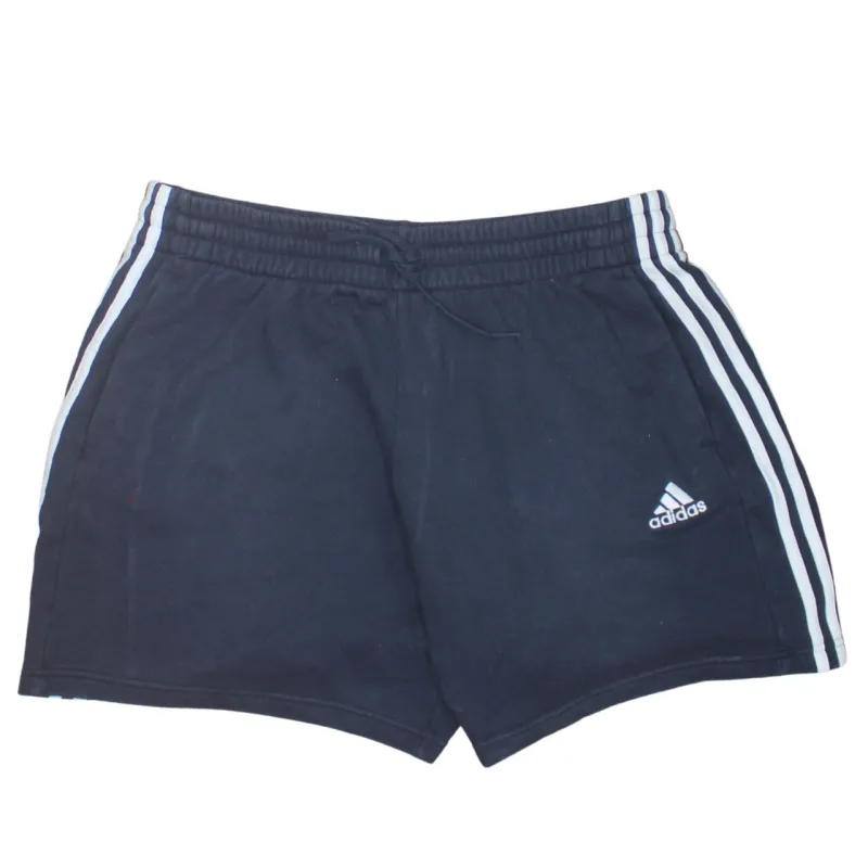 Adidas 90's 3 Stripes Baggy Chino Shorts XLarge Navy Blue sold by Vintage Club