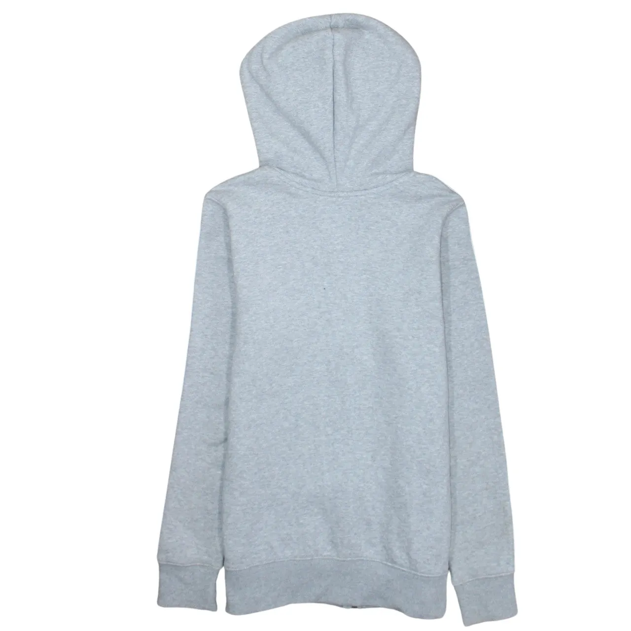 Adidas 90's Striped Sleeve Full Zip Up Hoodie Small Grey sold by Vintage Club product image thumbnail 2