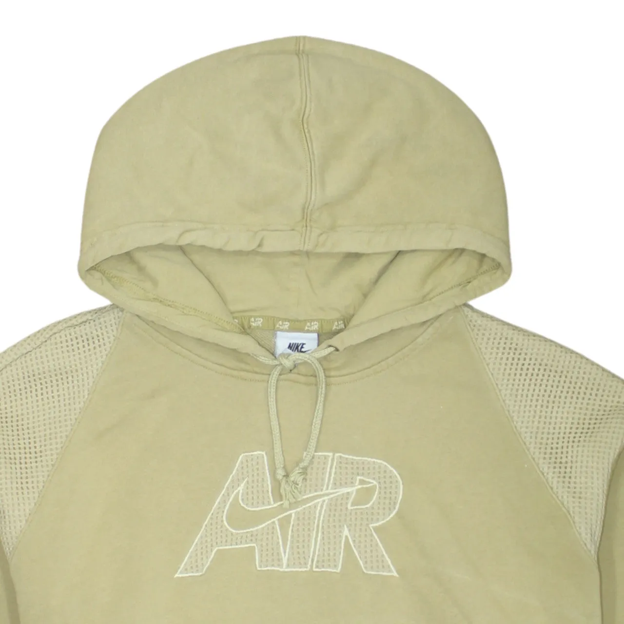 Nike 90's Center Middle Swoosh Pullover Hoodie Medium Yellow sold by Vintage Club product image thumbnail 3