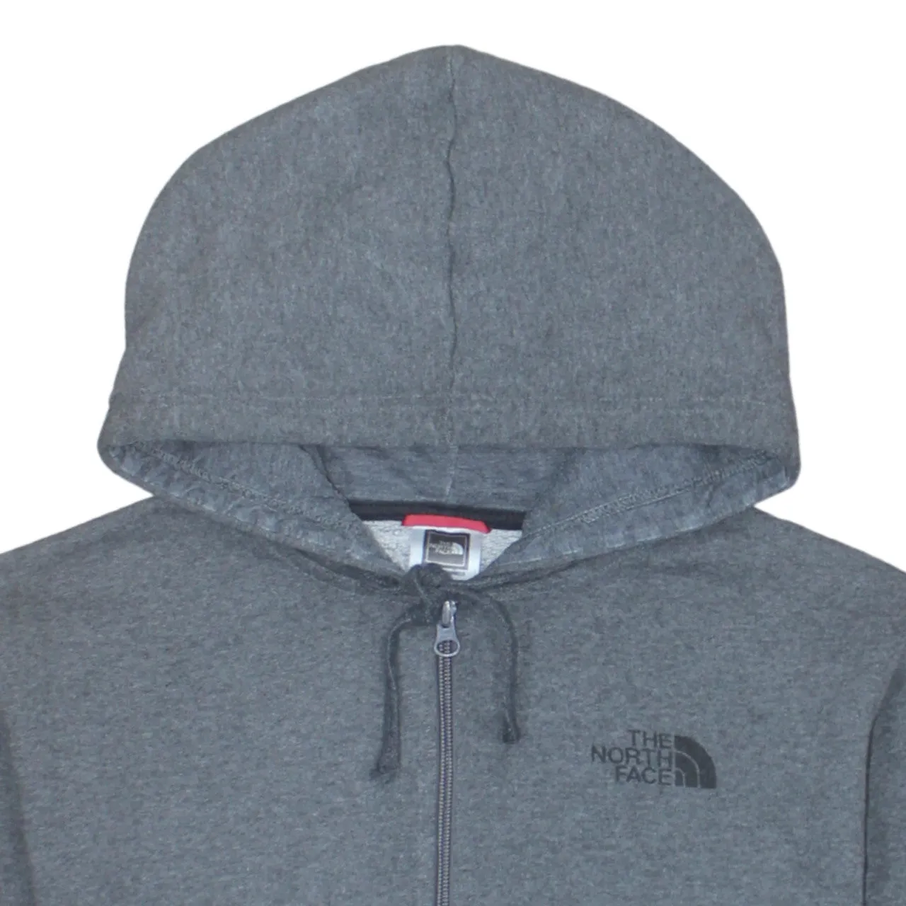 The North Face 90's Drawstring Pockets Full Zip Up Hoodie Small Grey sold by Vintage Club product image thumbnail 3