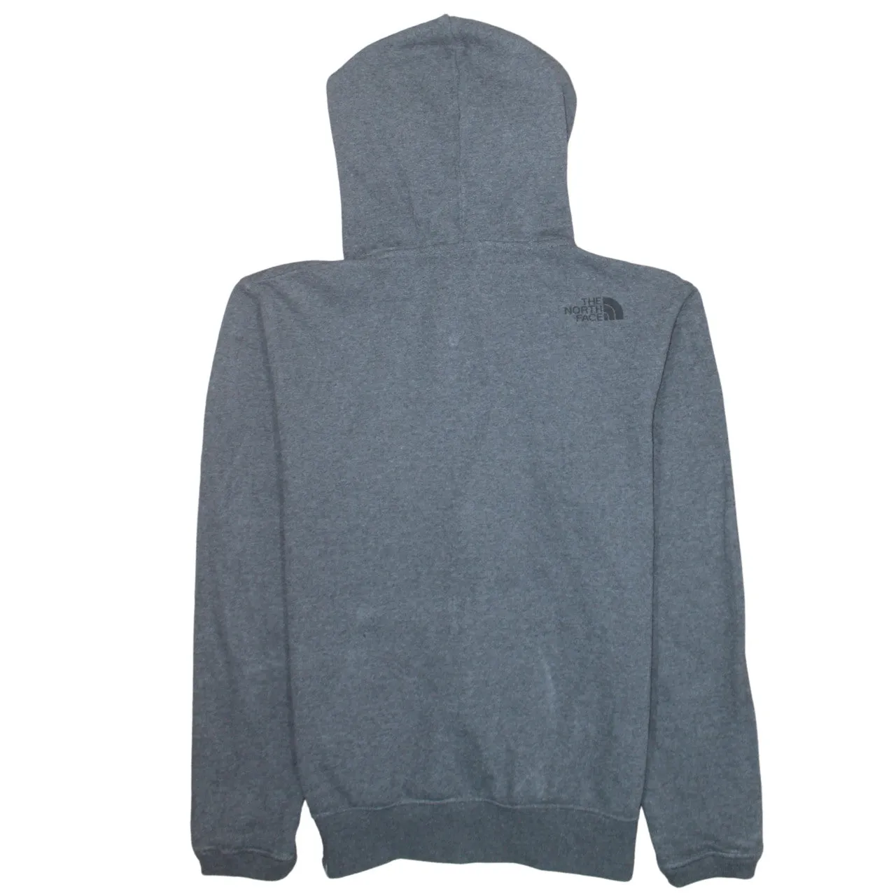 The North Face 90's Drawstring Pockets Full Zip Up Hoodie Small Grey sold by Vintage Club product image thumbnail 2