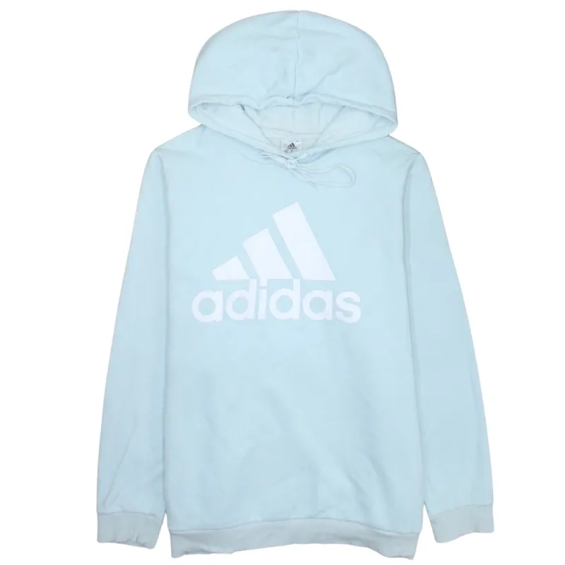 Adidas 90's Spellout Pullover Hoodie XXLarge (2XL) Blue sold by Vintage Club
