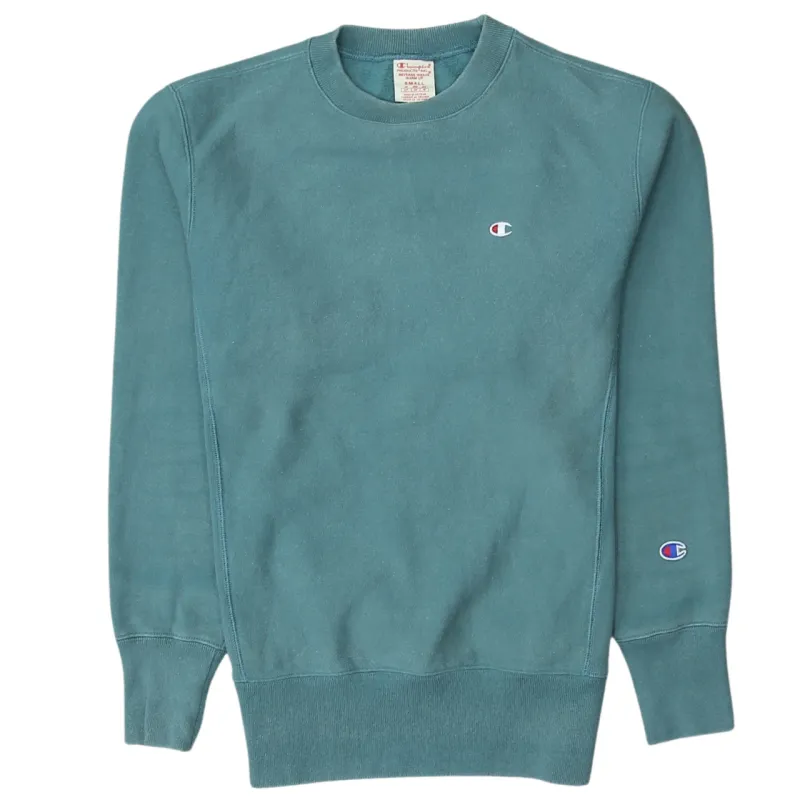 Champion 90's Lightweight Crew Neck Sweatshirt Small Green sold by Vintage Club