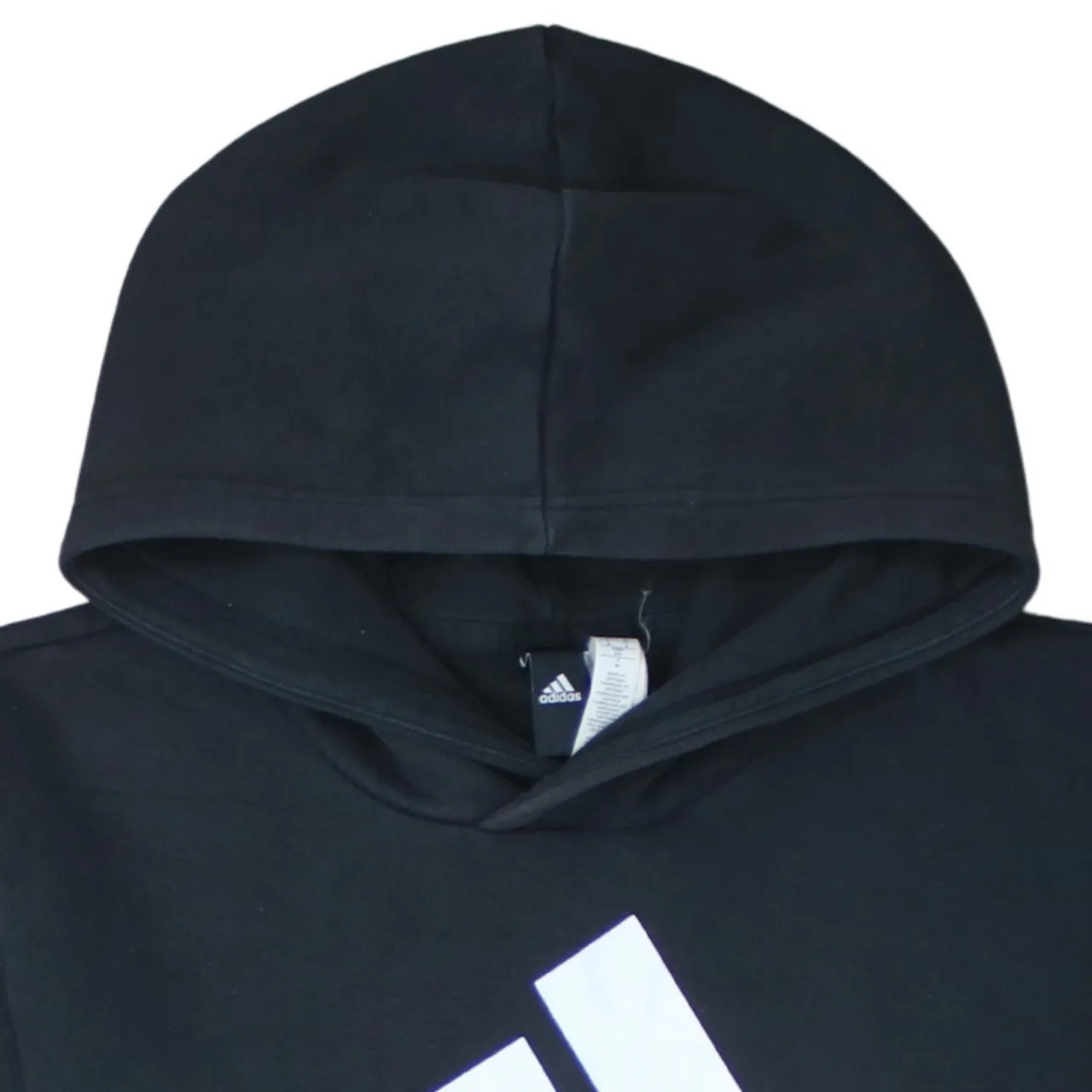 Adidas 90's Spellout Pullover Hoodie Small Black sold by Vintage Club product image thumbnail 3