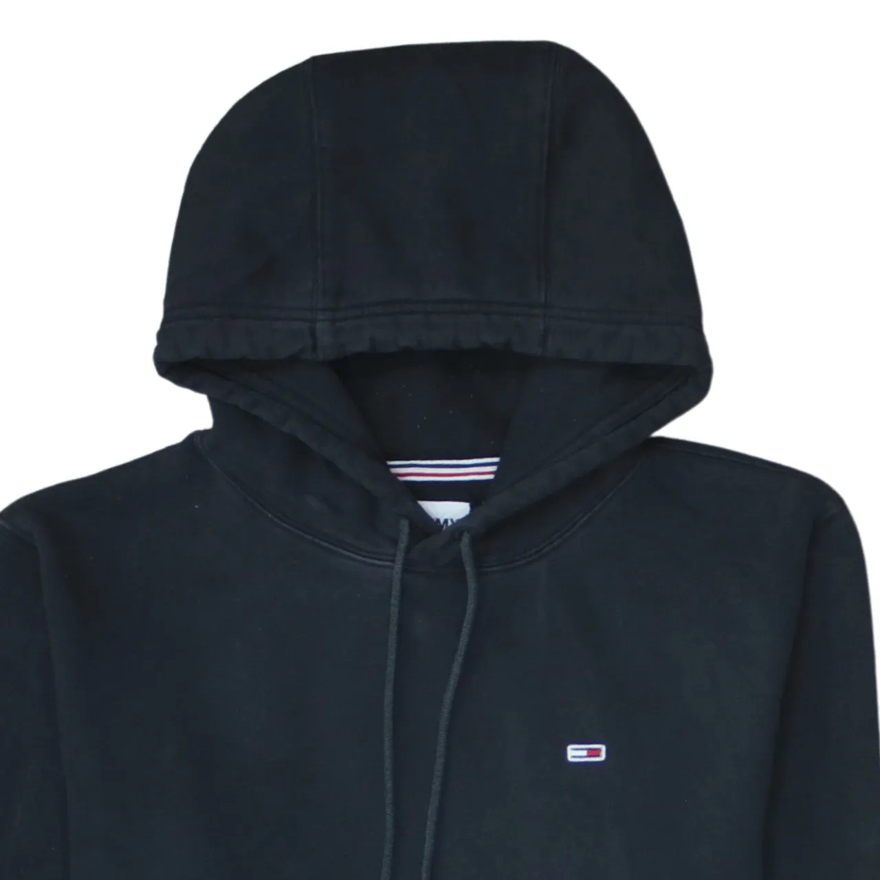 Tommy Jeans 90's Drawstring Pockets Pullover Hoodie Medium Black sold by Vintage Club product image thumbnail 3