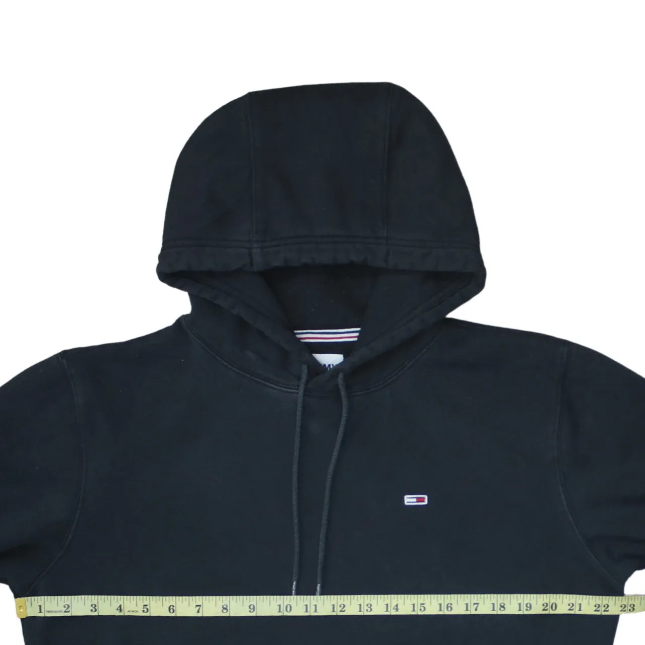 Tommy Jeans 90's Drawstring Pockets Pullover Hoodie Medium Black sold by Vintage Club product image thumbnail 5
