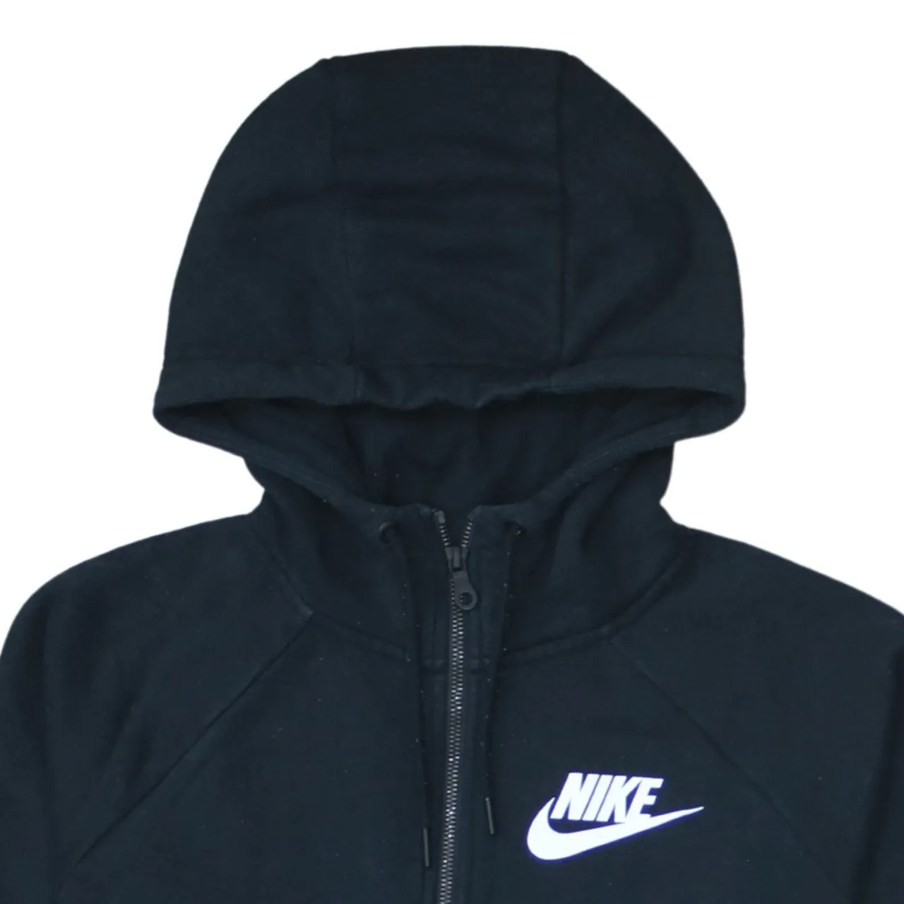Nike 90's Swoosh Full Zip Up Hoodie Medium Black sold by Vintage Club product image thumbnail 3