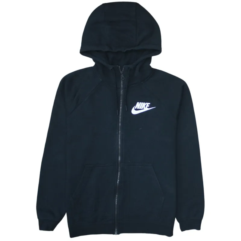 Nike 90's Swoosh Full Zip Up Hoodie Medium Black sold by Vintage Club