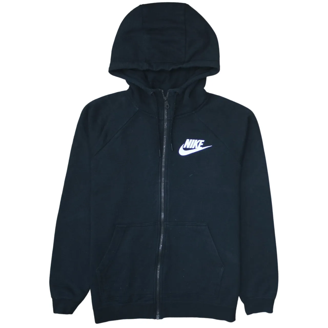 Nike 90's Swoosh Full Zip Up Hoodie Medium Black sold by Vintage Club