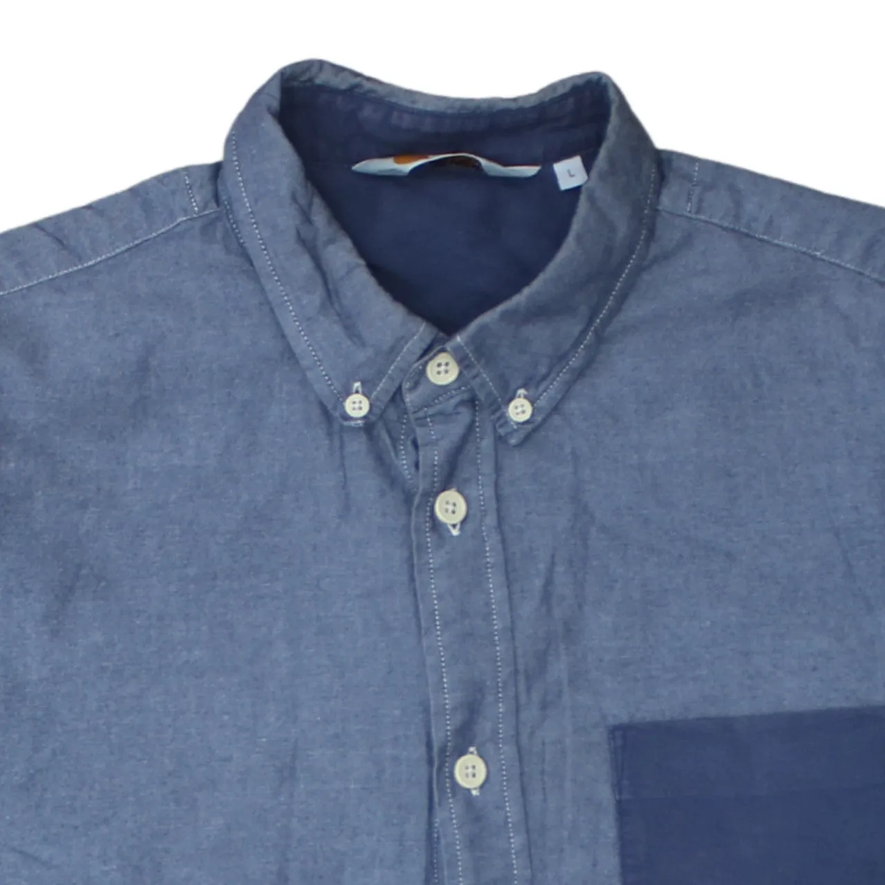 Carhartt 90's Long Sleeve Button Up Shirt Large Navy Blue sold by Vintage Club product image thumbnail 3