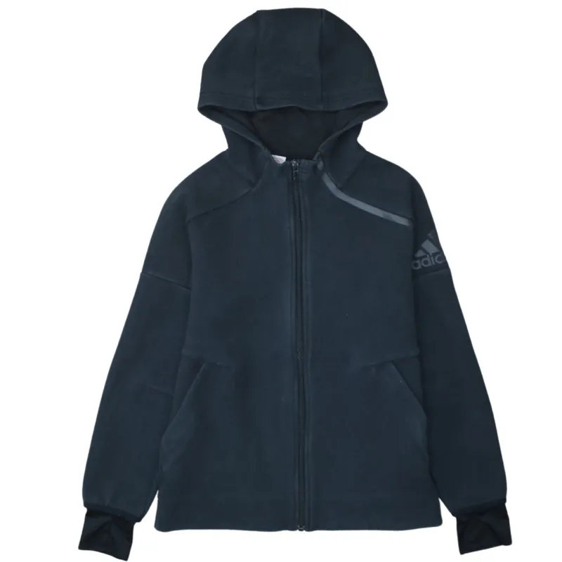 Adidas 90's Lightweight Full Zip Up Hoodie Medium Black sold by Vintage Club