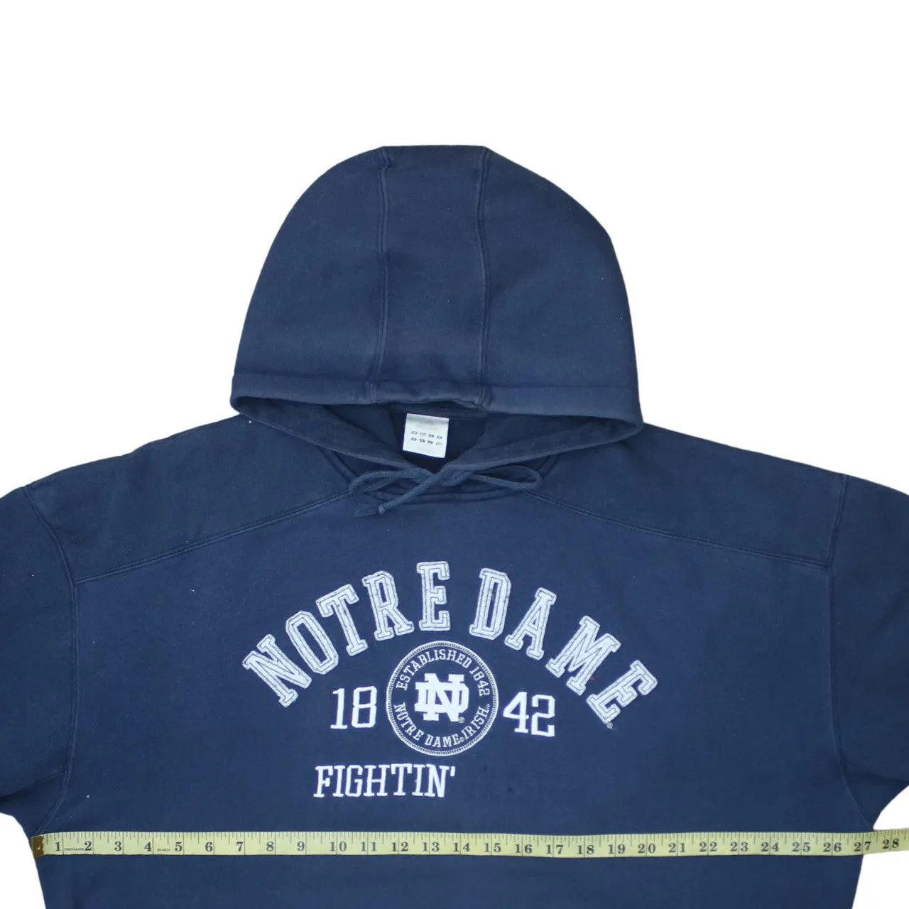 Adidas 90's Notre Dame Pullover Hoodie XLarge Navy Blue sold by Vintage Club product image thumbnail 5