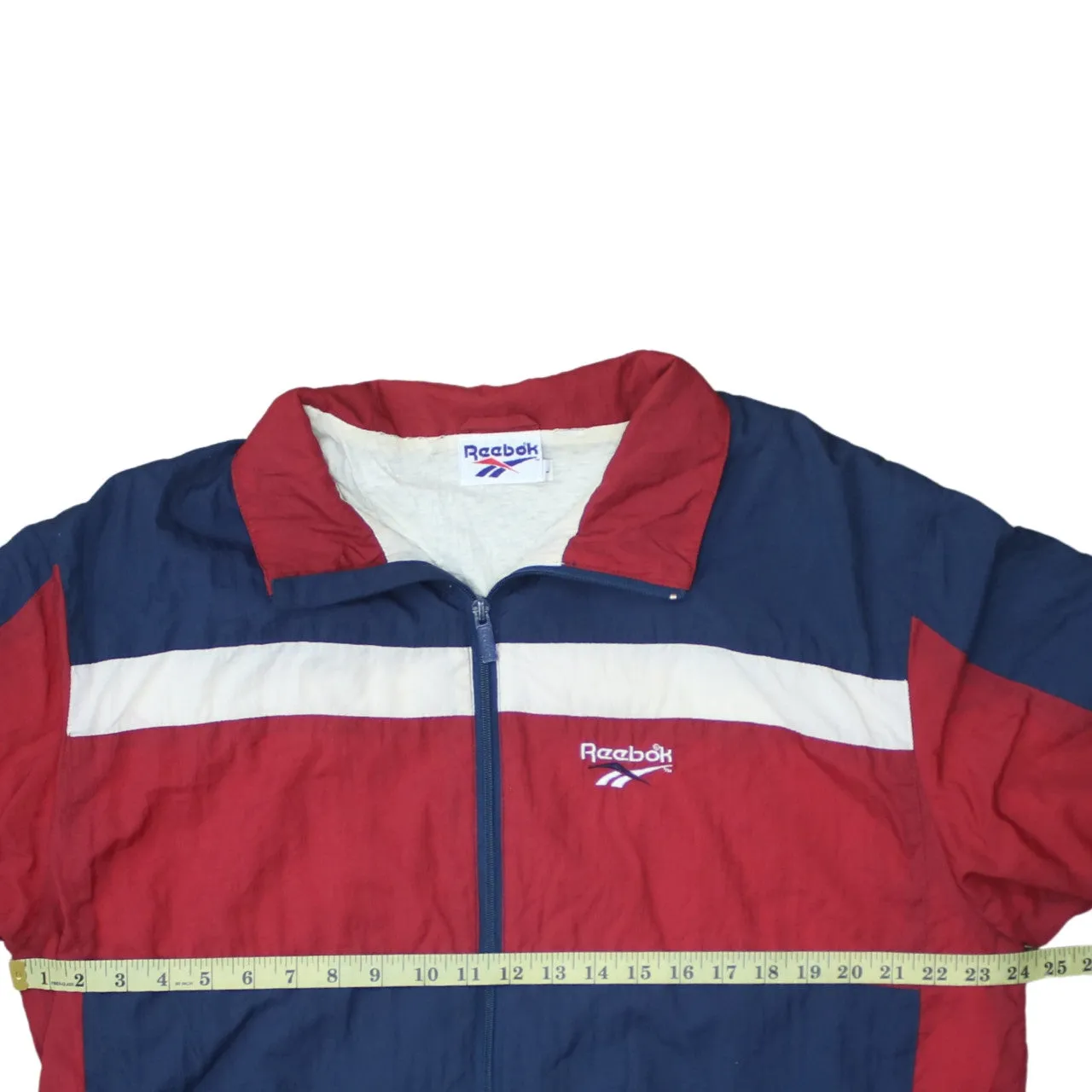 Reebok 90's Lightweight Full Zip Up Windbreaker Large Navy Blue sold by Vintage Club product image thumbnail 5