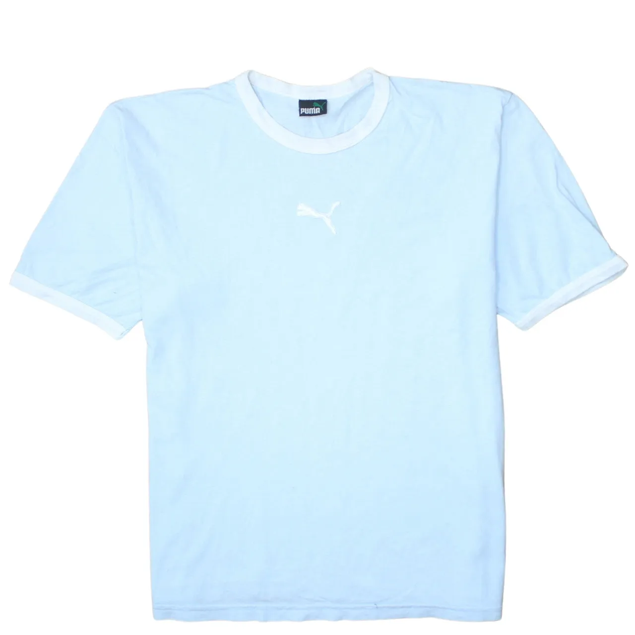 Puma 90's Short Sleeves Crew Neck T Shirt Large Blue sold by Vintage Club
