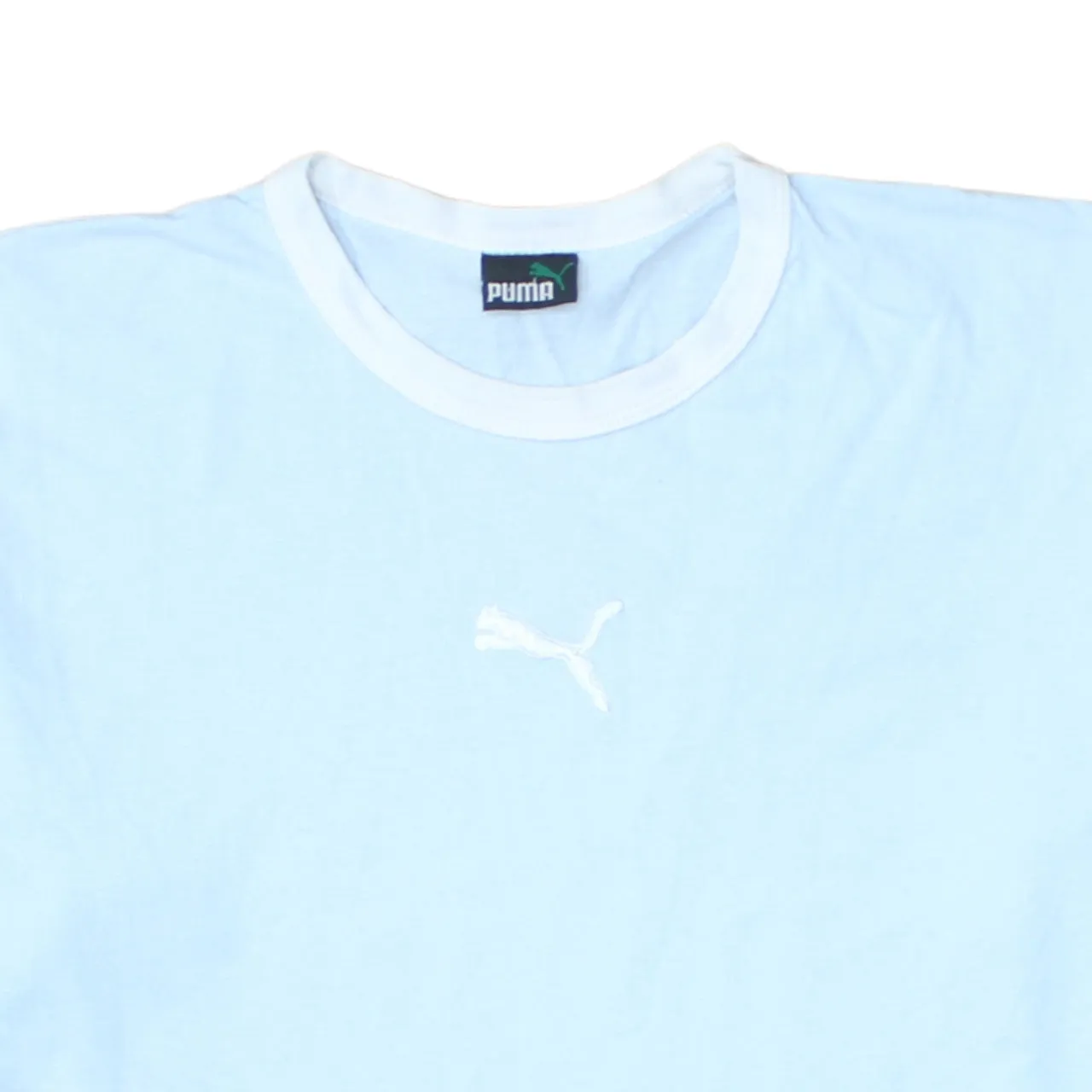 Puma 90's Short Sleeves Crew Neck T Shirt Large Blue sold by Vintage Club product image thumbnail 3