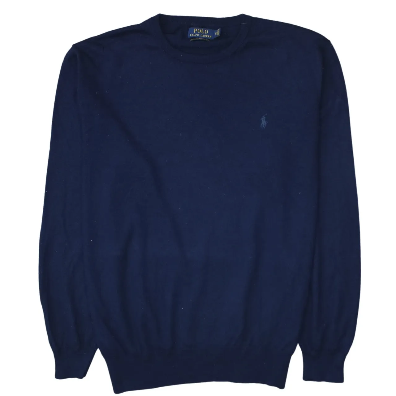 Polo Ralph Lauren 90's Lightweight Crew Neck Sweatshirt XXLarge (2XL) Navy Blue sold by Vintage Club